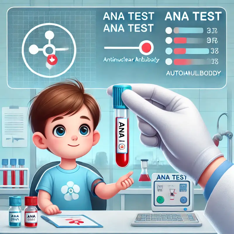 DALL·E-2025-03-16-19.36.50---A-medical-illustration-of-a-child's-blood-test-for-ANA-(Antinuclear-Antibody)-screening.-The-image-shows-a-pediatric-patient-having-their-blood-drawn--1.webp